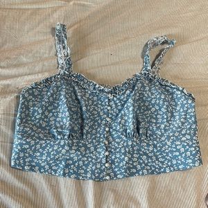 Cider / 2X / Floral Crop Top
